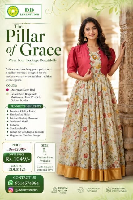 Pillar of Grace Long Gown - DDLS1124