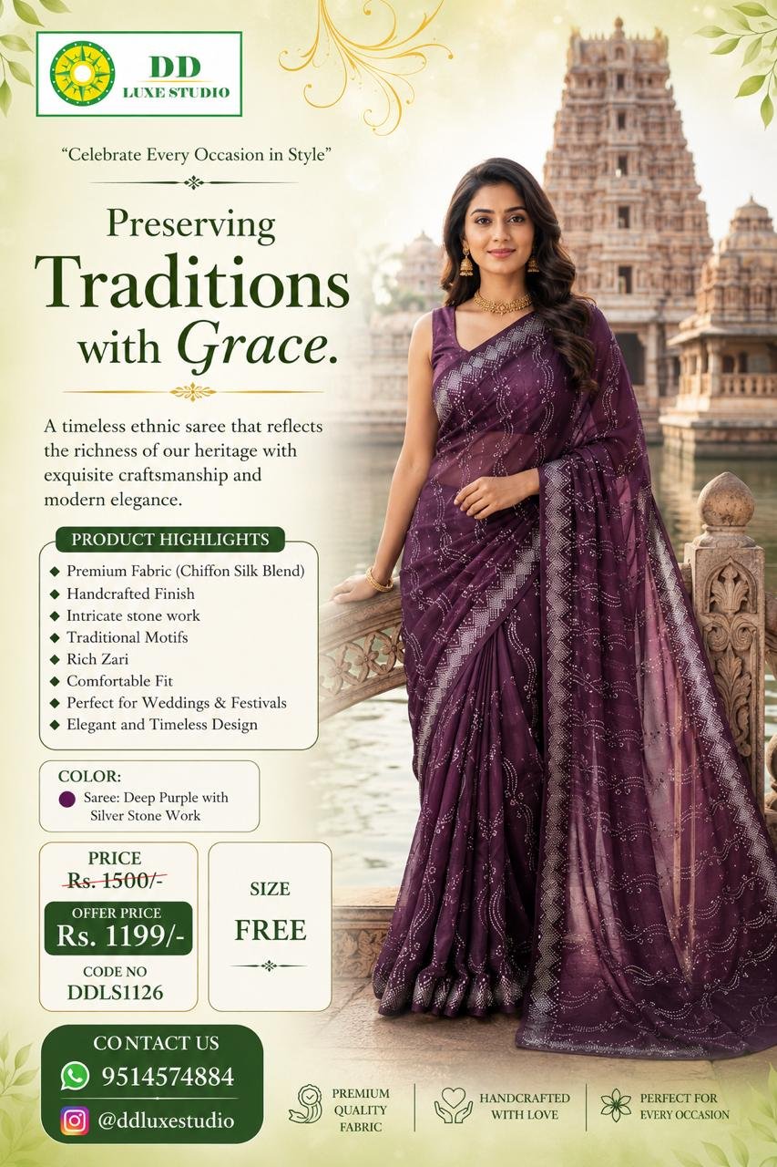 organza saree
